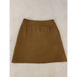 loft women wool blend skirt size 10